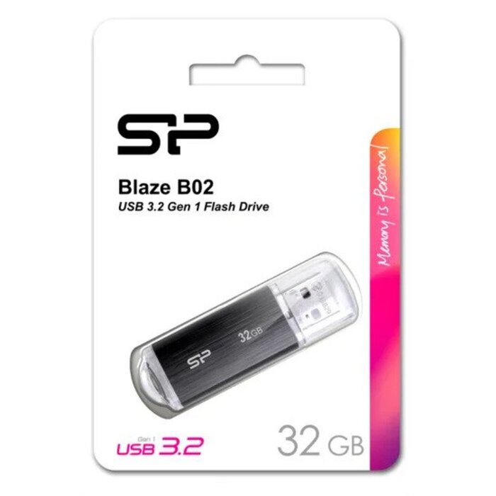 Silicon Power B02 32 USB 3.2 Μαύρο Silicon Power B02 32 USB 3.2 Μαύρο