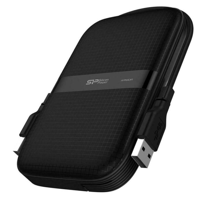 Silicon Power Εξωτερικός Σκληρός Δίσκος PHD/Armor A60/USB/1TB/All Black/HDD