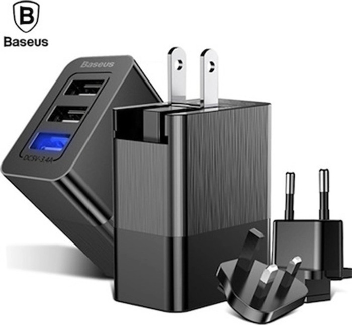 CHARGER BASEUS 3.4A BLACK