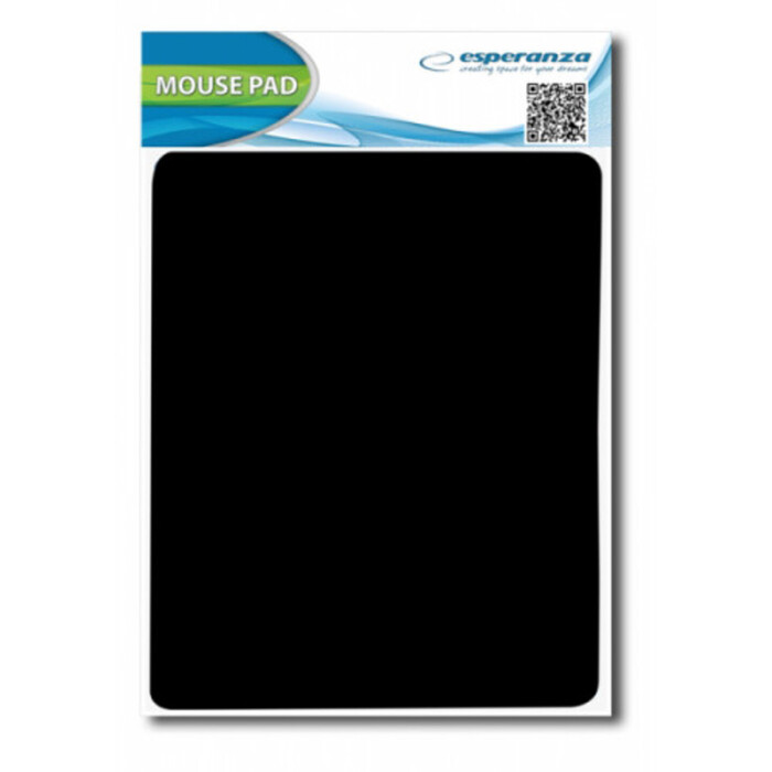 Esperanza Mouse Pad 21,5X19X0.3CM Black Esperanza Mouse Pad 21,5X19X0.3CM Black