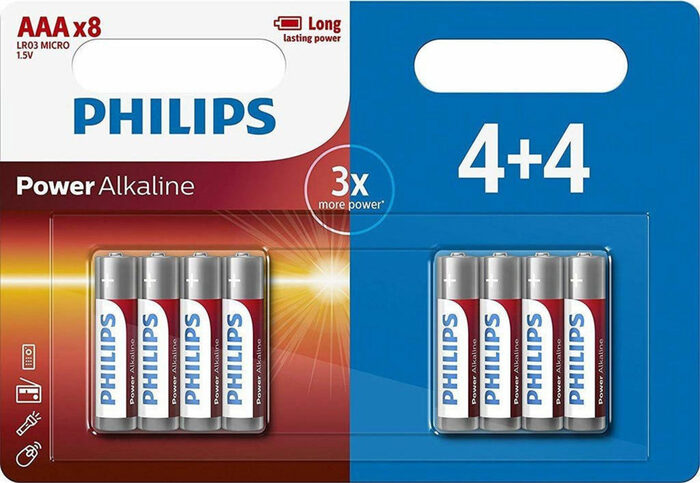 ΜΠΑΤΑΡΙΕΣ ΑΑΑ PHILIPS ΠΡΟΣΦΟΡΑ 4+4