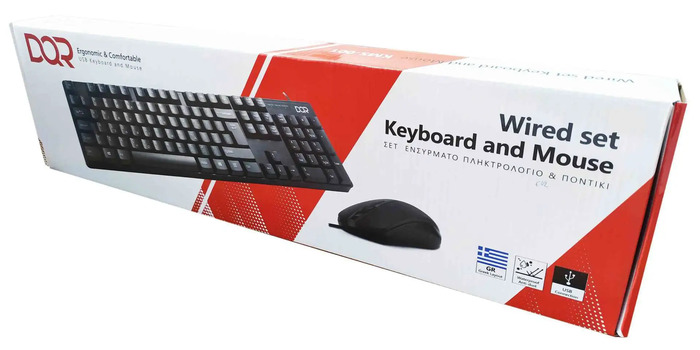 SET KEYBOARD-MOUSE DQR WIRED USB