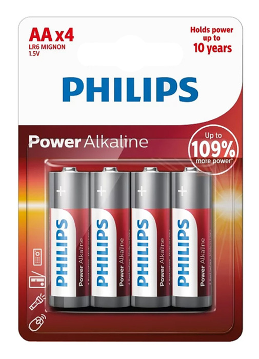 ΜΠΑΤΑΡΙΕΣ AA ΑΛΚΑΛΙΚΕΣ PHILIPS 4ΤΜΧ