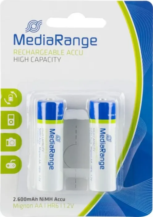 ΕΠΑΝΑΦΟΡΤΙΖΟΜΕΝΗ ΜΠΑΤΑΡΙΑ MEDIARANGE 6/2600 2PCS
