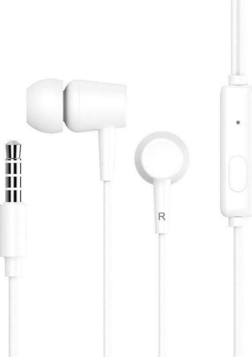 Celebrat G13 In-Ear Handsfree με Μικρόφωνο,3.5mm ,1.2m, Λευκό