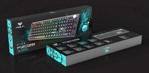 AULA F2028 GAMING ΠΛΗΚΤΡΟΛΌΓΙΟ ΜΕ RGB ΦΩΤΙΣΜΌ ΜΑΥΡΟ-ΓΚΡΙ Φωτογραφία 2