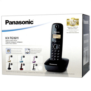  PANASONIC KX-TG1611GRC CORDLESS PHONE BLACK Photo 3