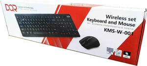 KEYBOARD MOUSE DQR WIRELESS BLACK EN-GR  NEW Φωτογραφία 2