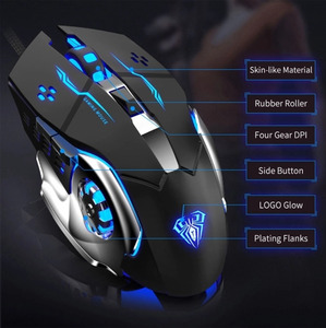 AULA MOUNTAIN S20 RGB GAMING MOUSE BLACK Photo 2