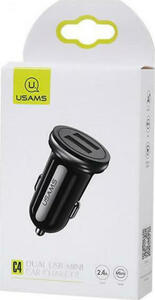 USAMS CAR CHARGER C4 2x 4.8A BLACK Photo 3